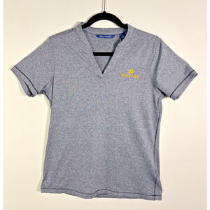 New Cutter & Buck Women's University of Notre Dame Drytec Polo Shirt Small Gray